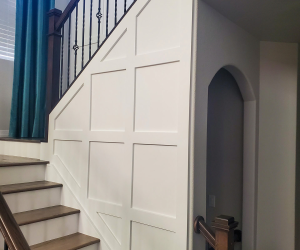 Accent Wall & Applied Moldings & Shiplap Accent Wall & Applied Moldings & Shiplap