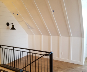 Accent Wall & Applied Moldings & Shiplap Accent Wall & Applied Moldings & Shiplap