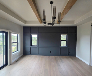 Accent Wall & Applied Moldings & Shiplap Accent Wall & Applied Moldings & Shiplap