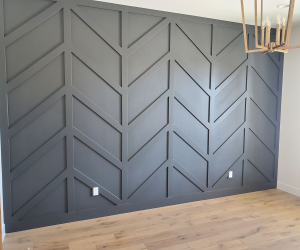 Accent Wall & Applied Moldings & Shiplap Accent Wall & Applied Moldings & Shiplap